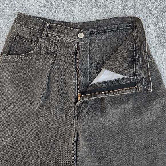 Vintage 80s Authentic Whipp High Waisted Mom Jeans with Suspenders Flap - Picture 5 of 11